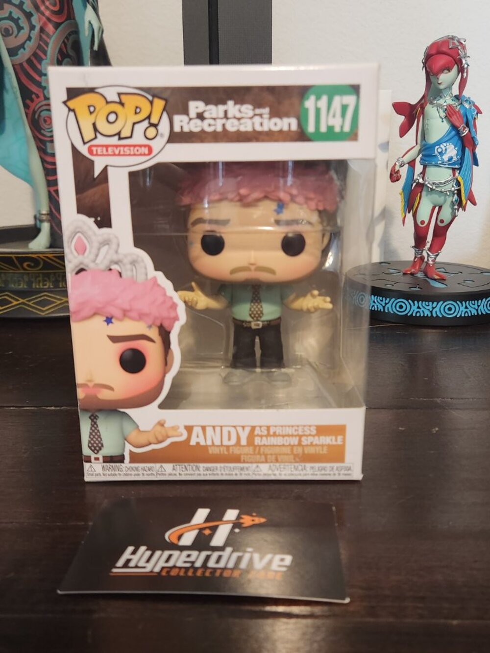 Funko PoP Parks and Recreation Andy as Princess Rainbow Sparkle